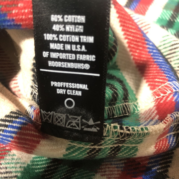 Hoorsenbuhs Button Up Plaid Ranger Jacket, Unisex Size S - Black/Multi - Picture 4 of 4